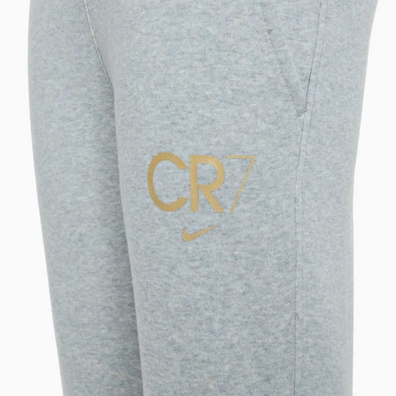 Nike CR7 Club Fleece Kinderhose leicht rauchgrau / heather / metallic gold 4