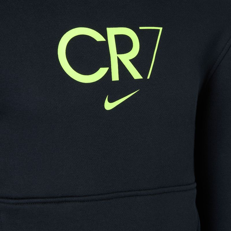 Hoodie Sweatshirt Kinder Nike CR7 Club Fleece black / volt 3