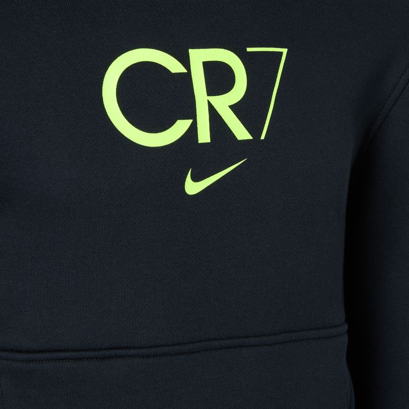 Kinder Nike CR7 Club Fleece-Sweatshirt schwarz / volt 3