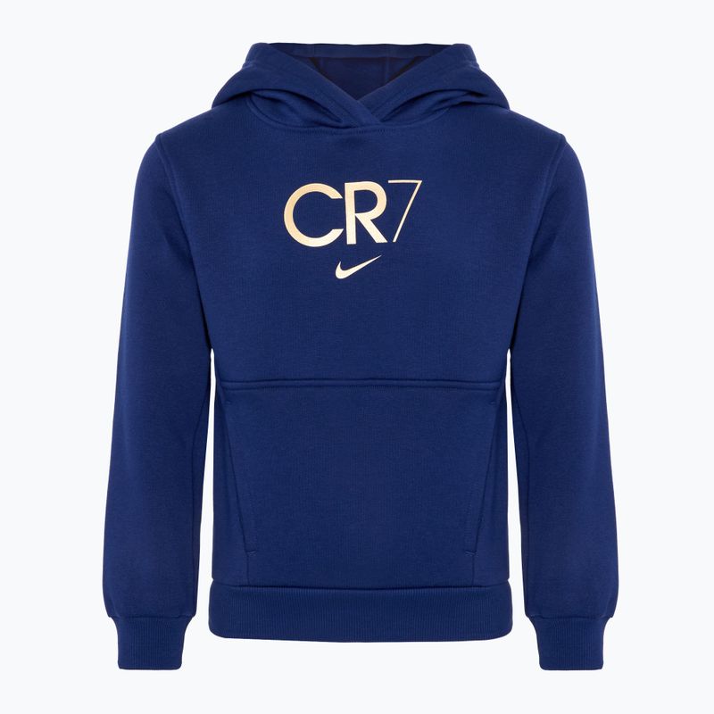 Sweatshirt Hoodie Kinder Nike CR7 Club Fleece blue void/metallic gold