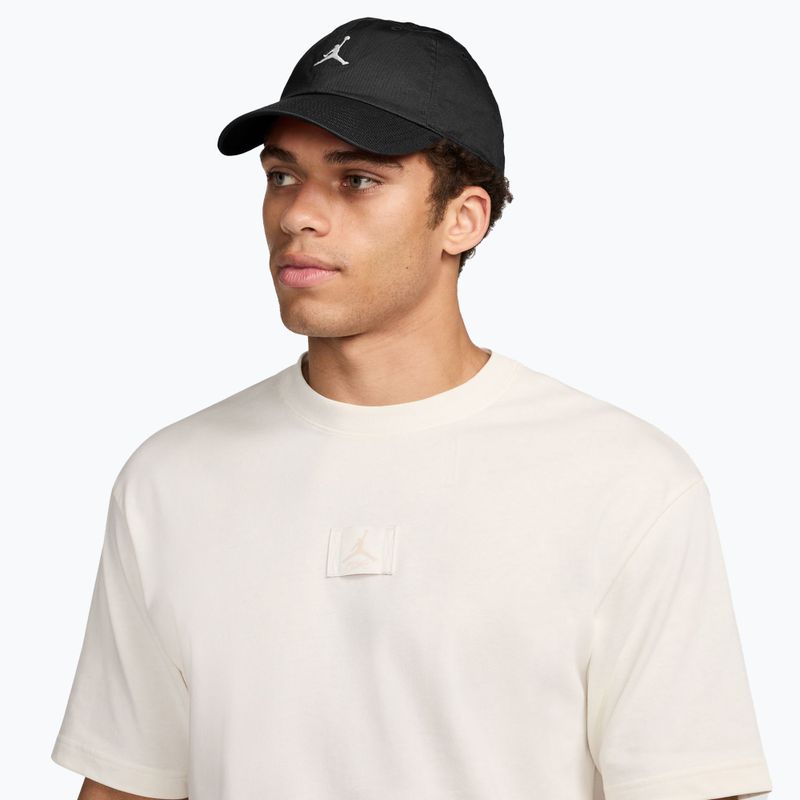 Czapka z daszkiem Nike Jordan Club Unstructured Curved-Bill black/white 5