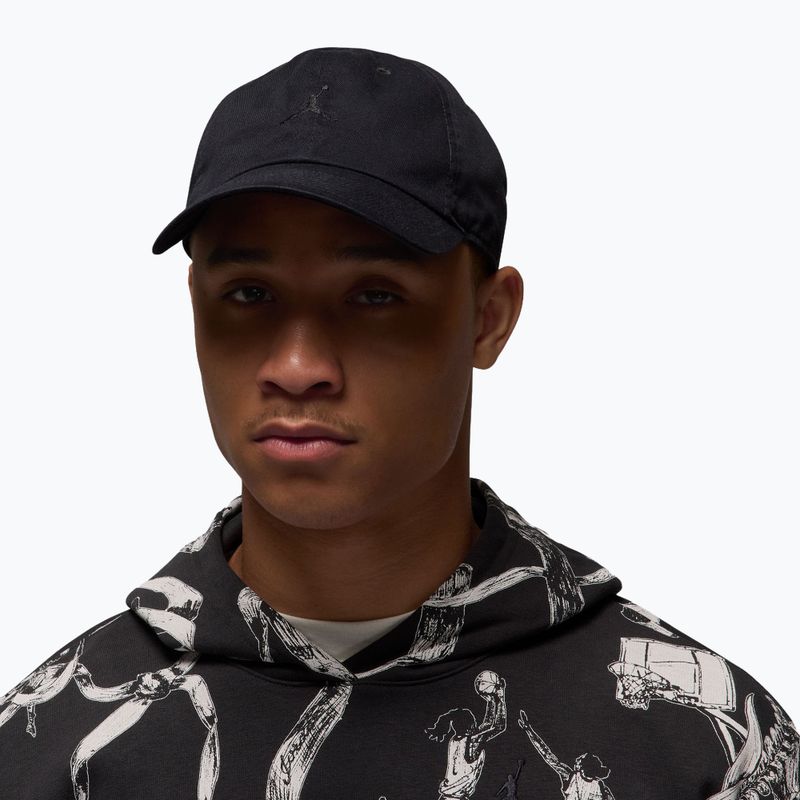Czapka z daszkiem Nike Jordan Club Unstructured Curved-Bill black/black 5