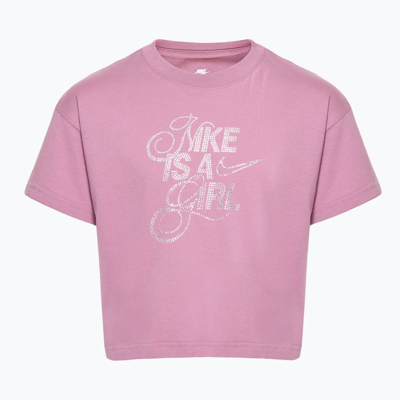Shirt Kinder Nike Sportswear plum dust