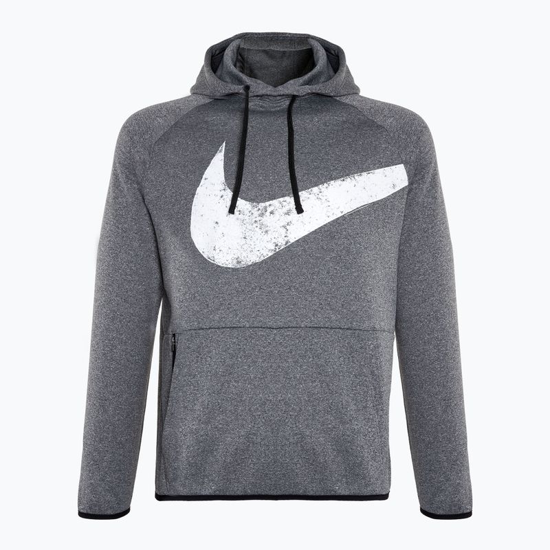 Herren Nike Therma-FIT Fitness-Sweatshirt schwarz/leder/schwarz/weiß