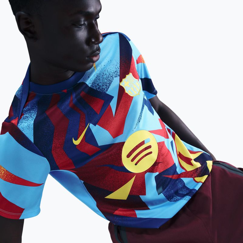 Herren Fußballtrikot Nike FC Barcelona Academy Pro SE Pre-Match university blue/opti yellow 5