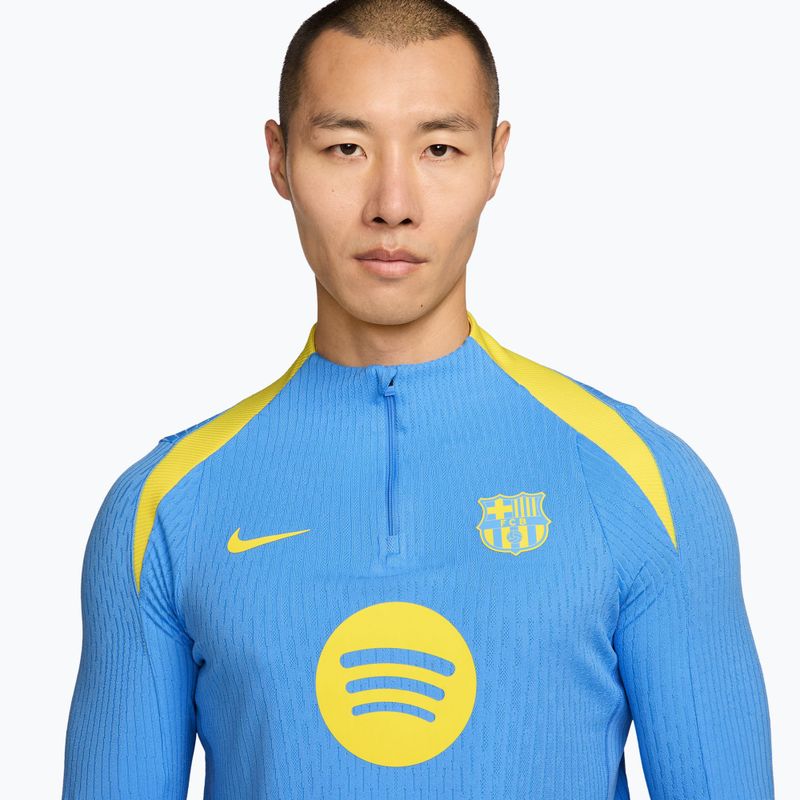 Herren Fußball-Longsleeve Nike FC Barcelona Strike Elite SE Drill Top university blue/opti yellow/opti yellow 3