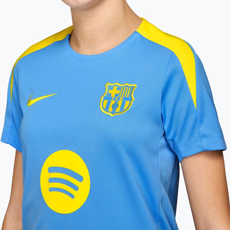 Kinder-Fußballtrikot Nike FC Barcelona Strike SE Jr university blue/opti yellow 3