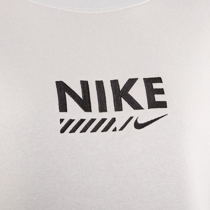 Sweatshirt Hoodie Damen Nike Sportswear Oversized Crew-Neck light iron ore 3
