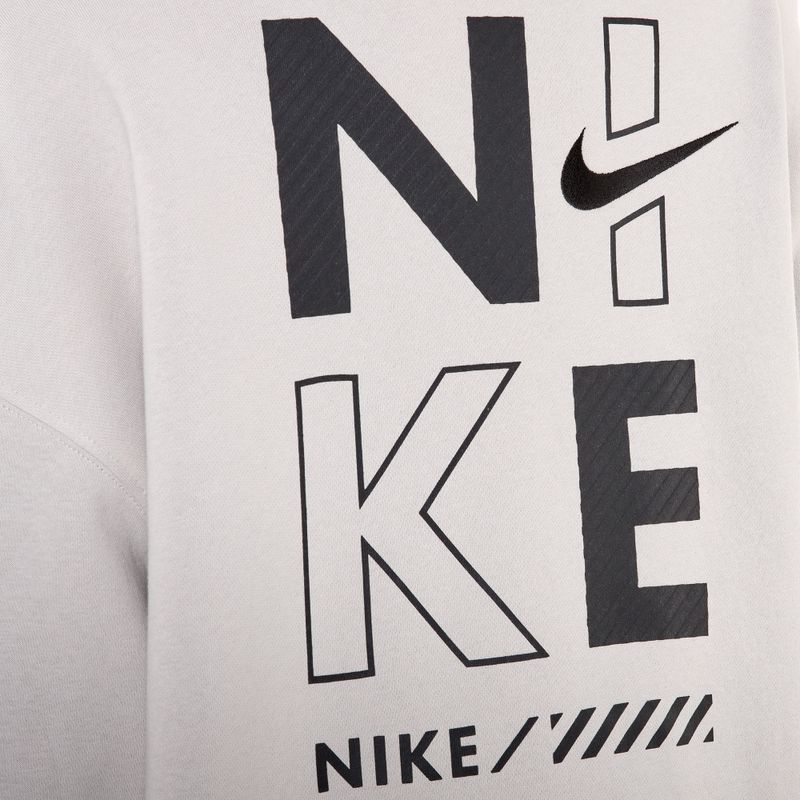 Sweatshirt Hoodie Damen Nike Sportswear Oversized Crew-Neck light iron ore 4