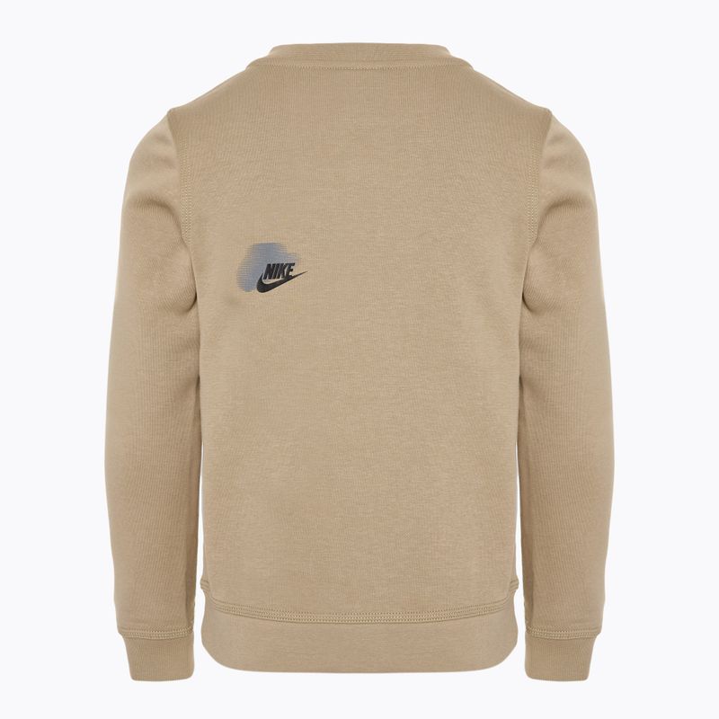 Sweatshirt Hoodie Kinder Nike Sportswear Standard Issue Crew-Neck khaki 2