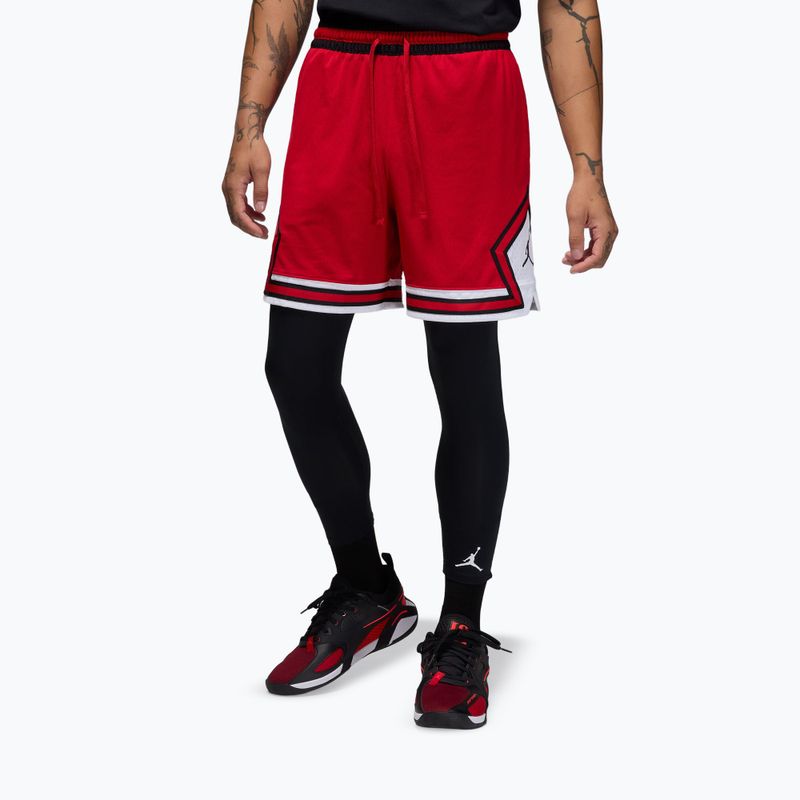 Spodenki koszykarskie męskie Nike Jordan Mesh Diamond 4" gym red/white/black