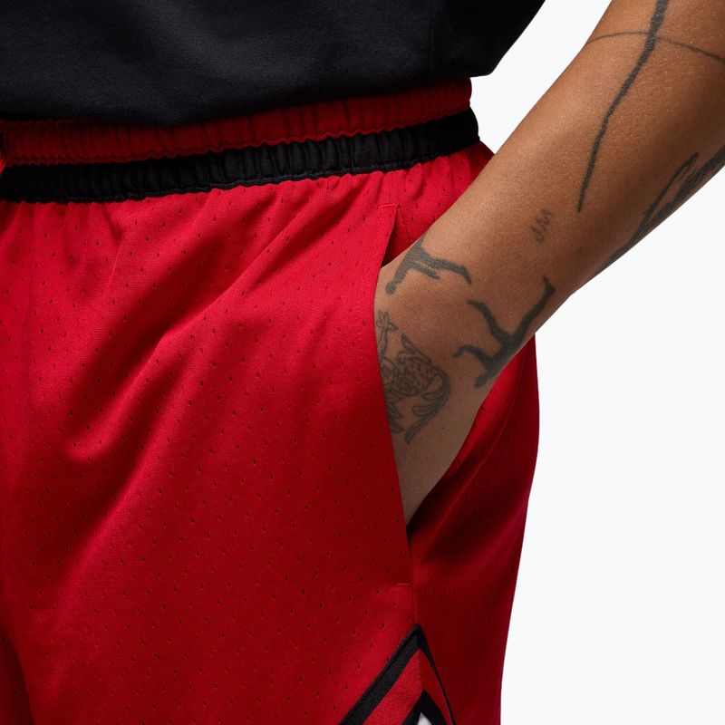 Herren-Basketballshorts Jordan Mesh Diamond 4" gym red/white/black 5