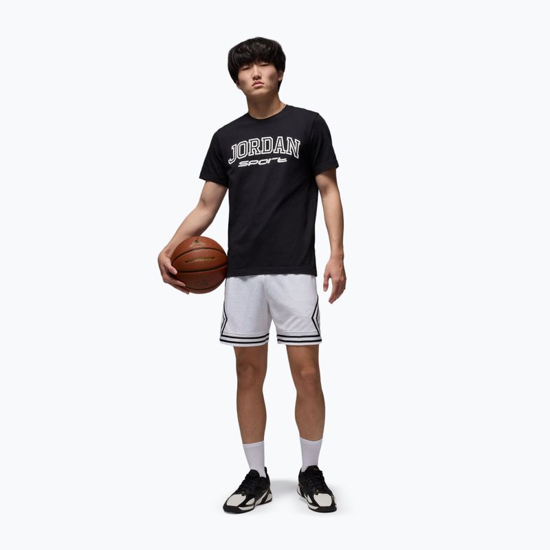 Herren-Basketballshorts Jordan Mesh Diamond 4" white/black/black 2