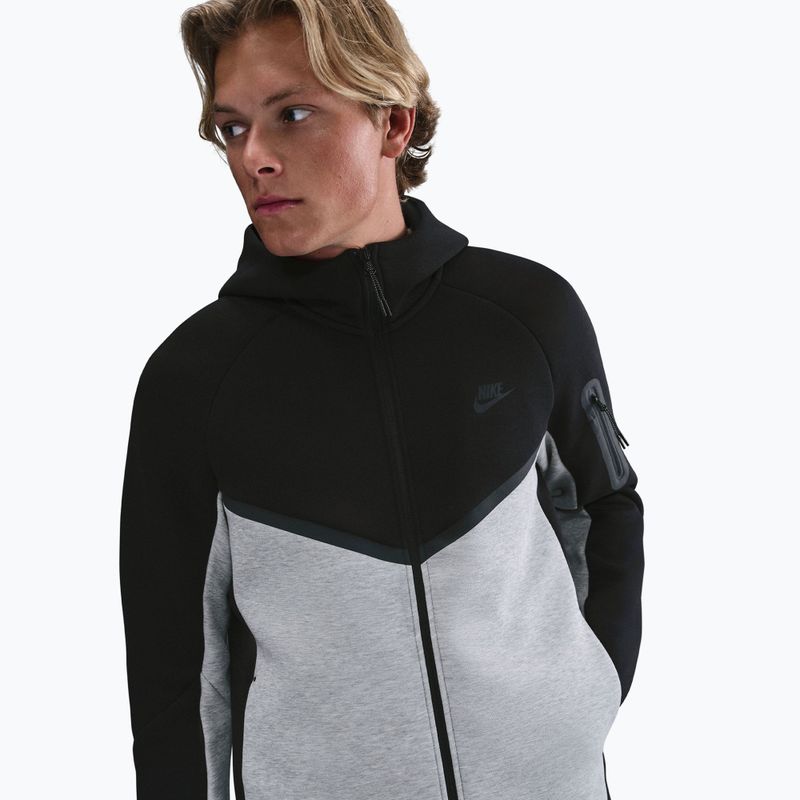 Herrenpullover Nike Tech black/dark grey heather/black 3