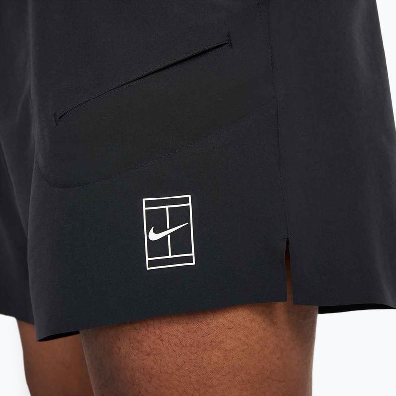 Herren Nike Court Dri-Fit Advantage 6" Tennisshorts schwarz/weiß 7