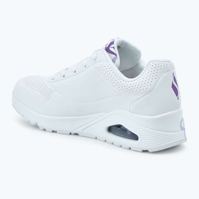 SKECHERS Damen Schuhe JGoldcrown Uno Spread The Love weiß/hellviolett 3