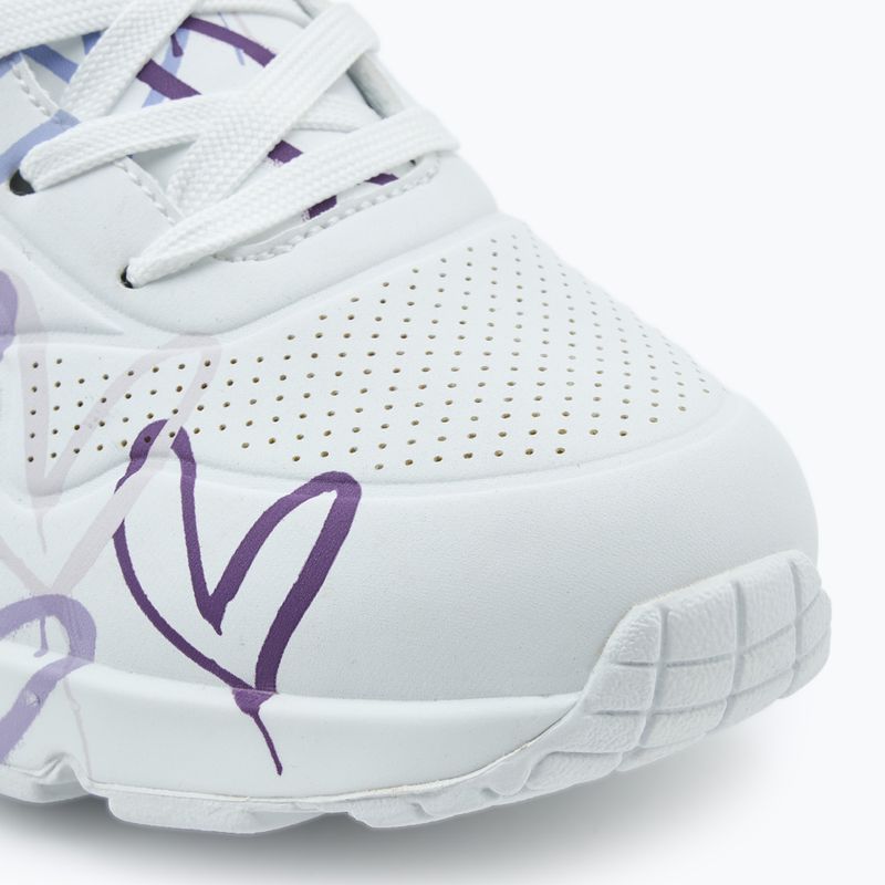 SKECHERS Damen Schuhe JGoldcrown Uno Spread The Love weiß/hellviolett 7