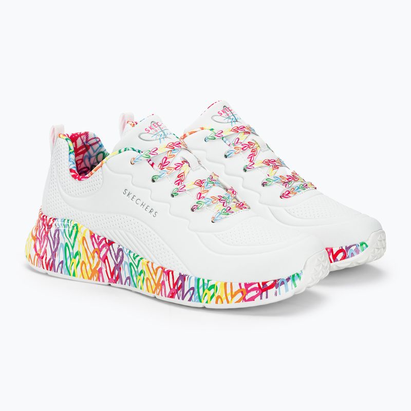 SKECHERS Damen Schuhe Uno Lite Exuberant Hearts weiß/multi 5