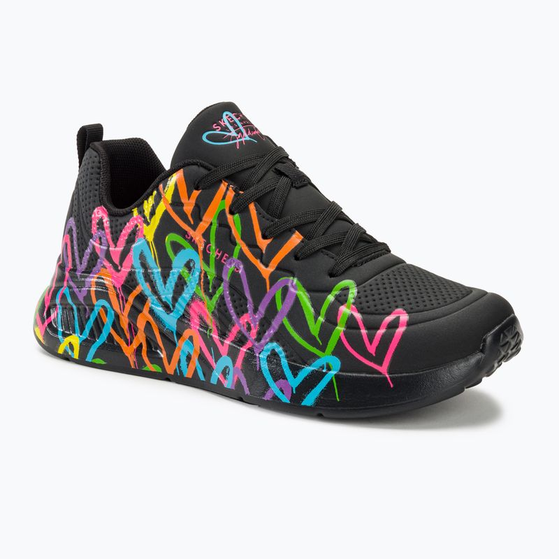 Damenschuhe SKECHERS Uno Lite Heart Of Hearts black/multi