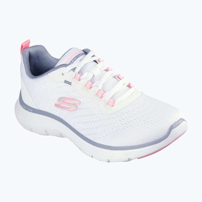 Schuhe Damen SKECHERS Flex Appeal 5.0 New Path white/pink/blue 8