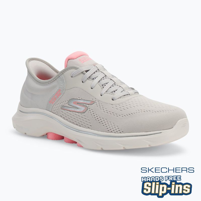 Schuhe Damen SKECHERS Go Walk 7 Valin gray/pink