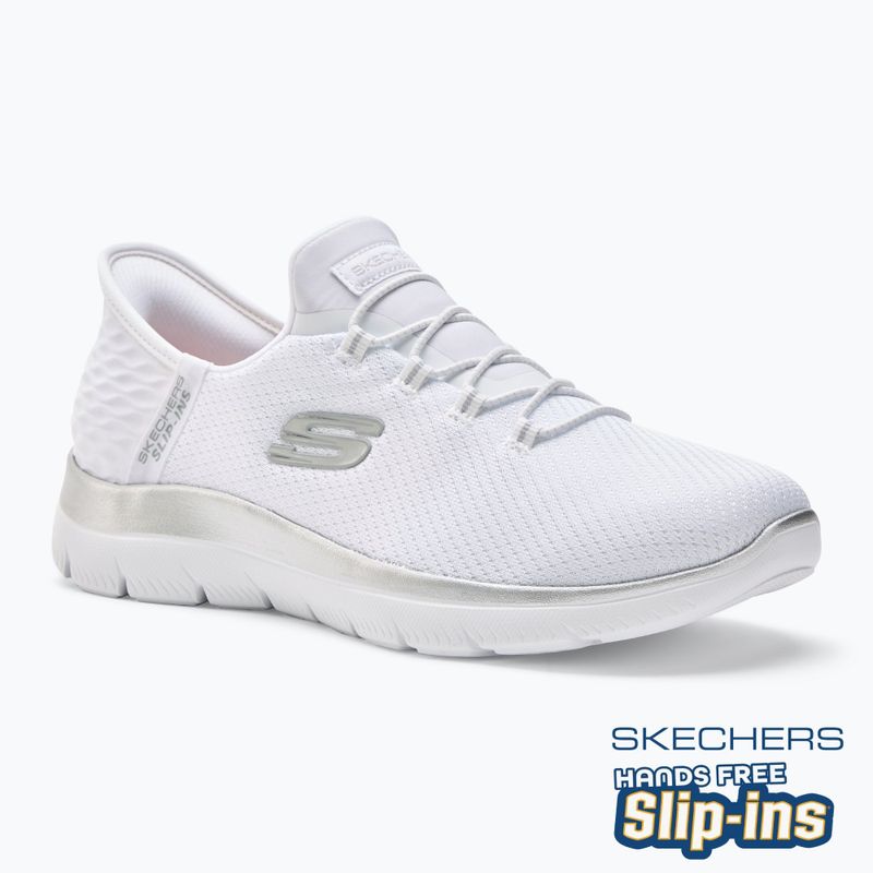 Schuhe Damen SKECHERS Summits Diamond Dream white/silver