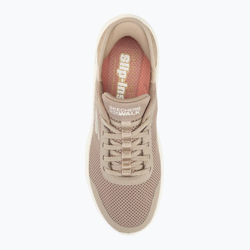 SKECHERS Slip-ins Damen Go Walk Flex Grand Entry taupe/weiß Schuhe 6