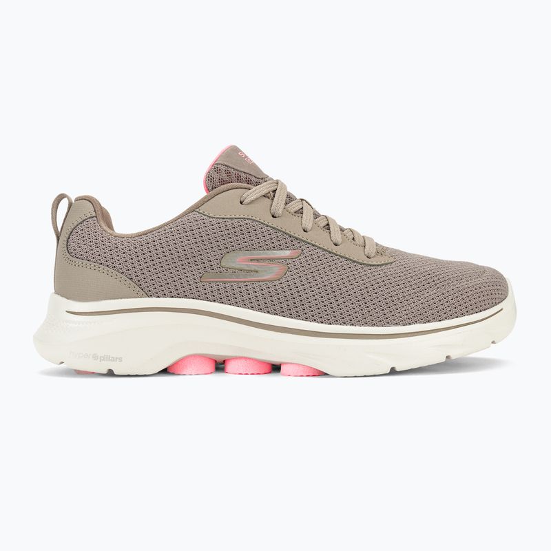 SKECHERS Go Walk 7 Clear Path Damen Schuhe taupe/rosa 2
