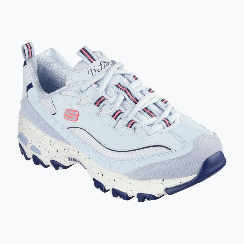 Schuhe Damen SKECHERS D'Lites Bold Views light blue/multi