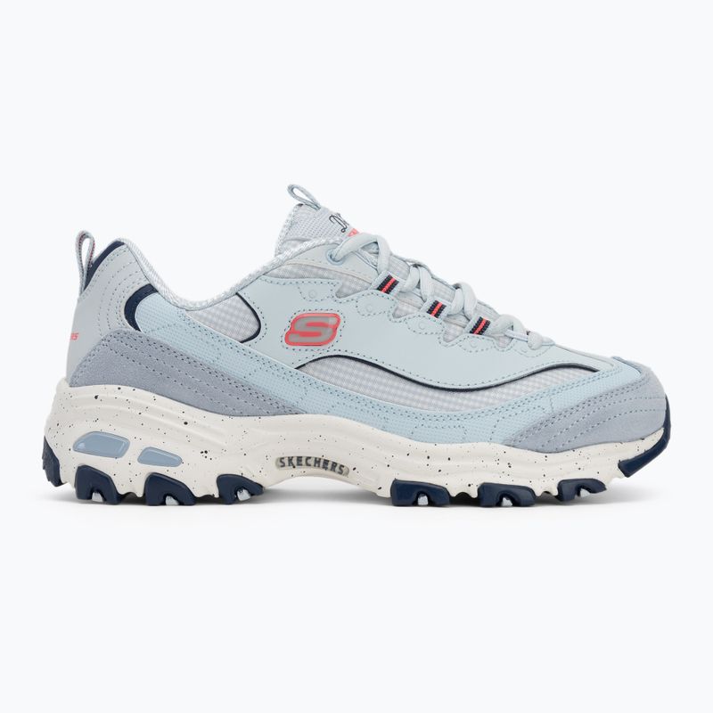 Schuhe Damen SKECHERS D'Lites Bold Views light blue/multi 2
