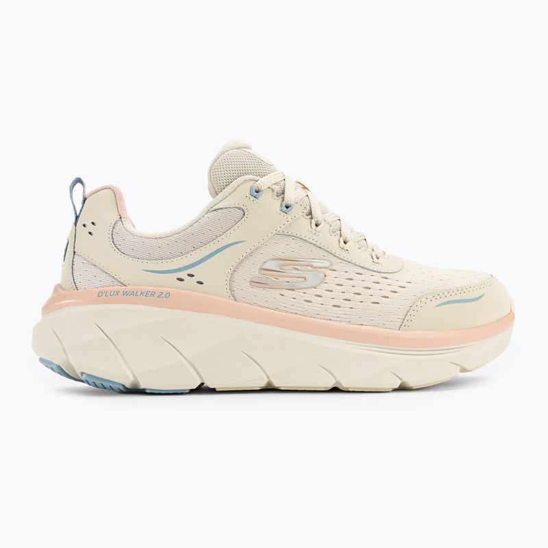 SKECHERS Damenschuhe D'Lux Walker 2.0 Daisy Doll beige/mesh/rosa/blaue Schuhe 2