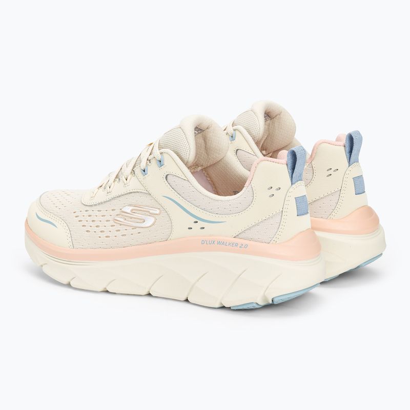 SKECHERS Damenschuhe D'Lux Walker 2.0 Daisy Doll beige/mesh/rosa/blaue Schuhe 3