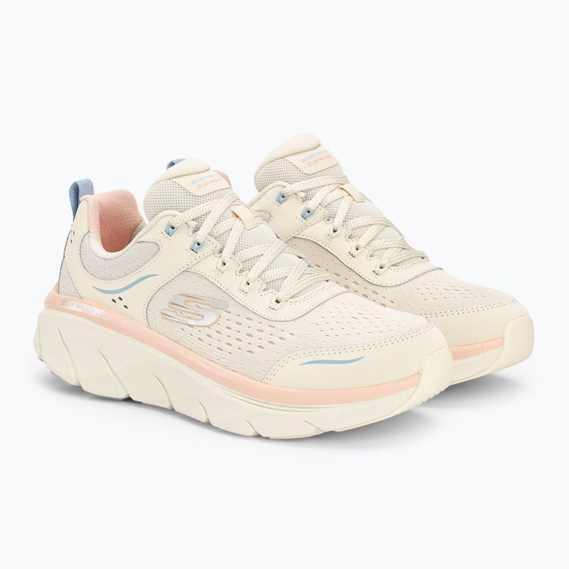SKECHERS Damenschuhe D'Lux Walker 2.0 Daisy Doll beige/mesh/rosa/blaue Schuhe 4