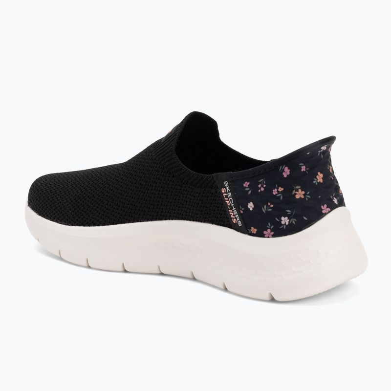 Schuhe Damen SKECHERS Go Walk Flex Sunset Rose black 3