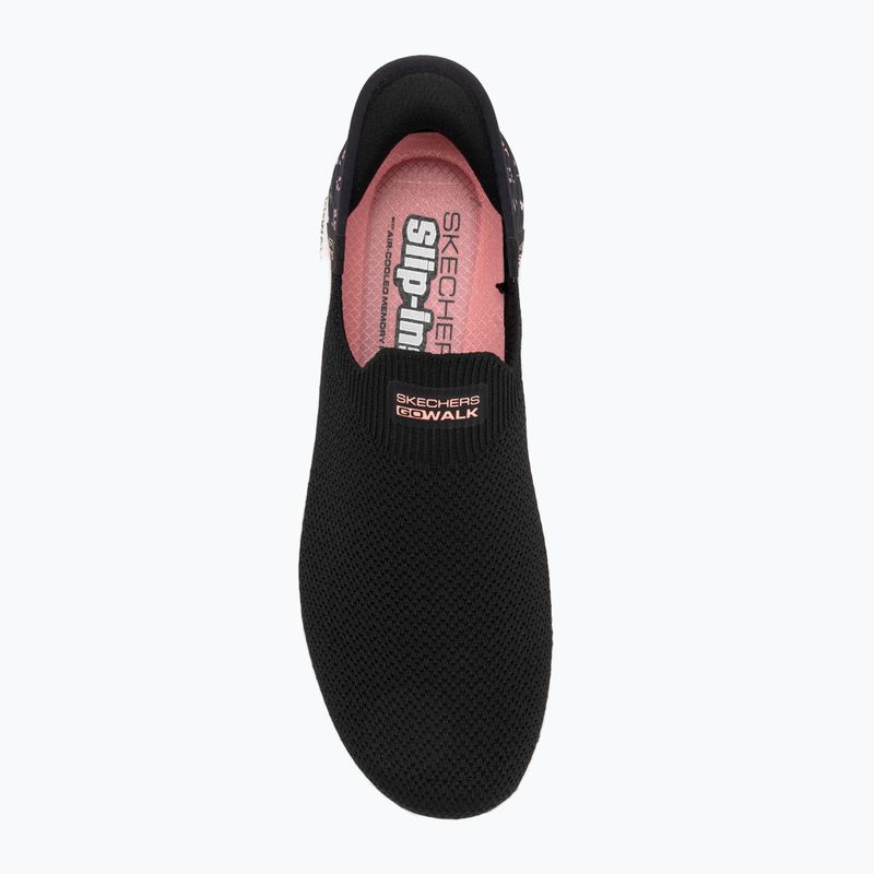 Schuhe Damen SKECHERS Go Walk Flex Sunset Rose black 5