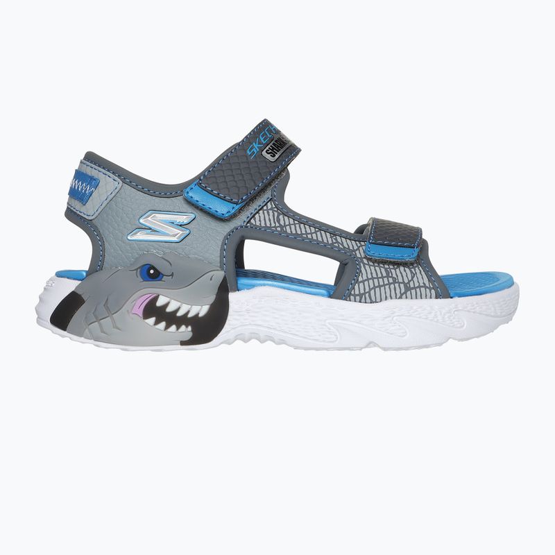 SKECHERS S-Lights Creature Splash anthrazit/blau Kindersandalen