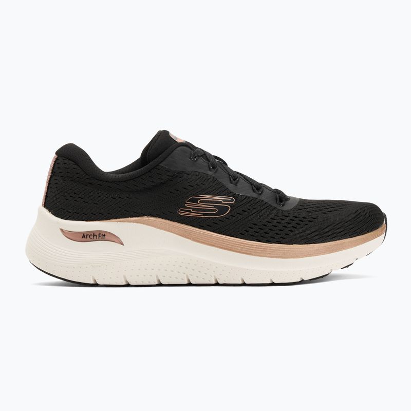 Schuhe Damen SKECHERS Arch Fit 2.0 Glow The Distance black/rose gold 2