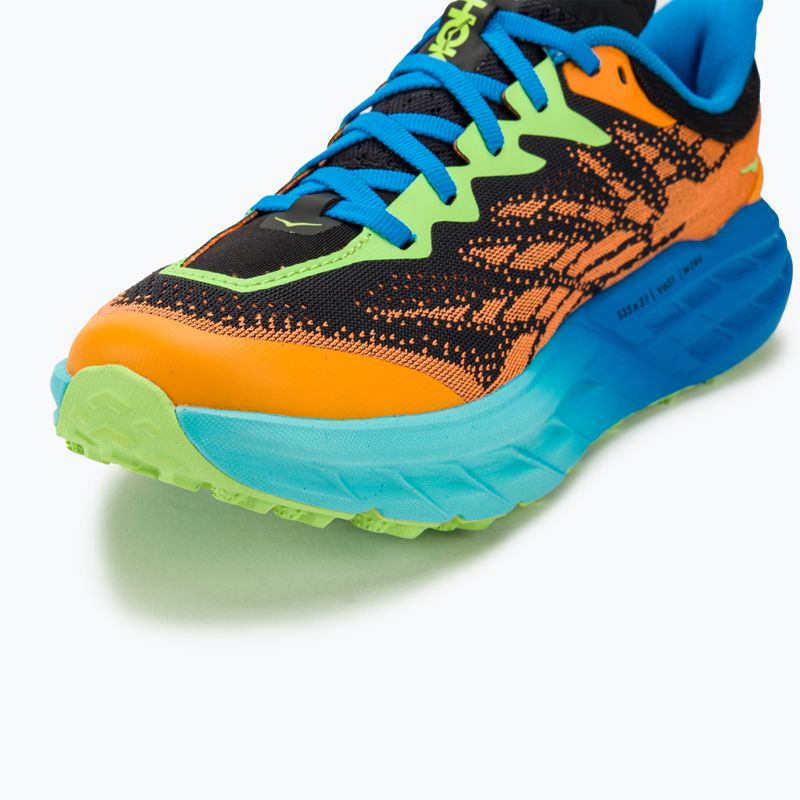 Herren Laufschuhe HOKA Speedgoat 5 solar flare/diva blau 7