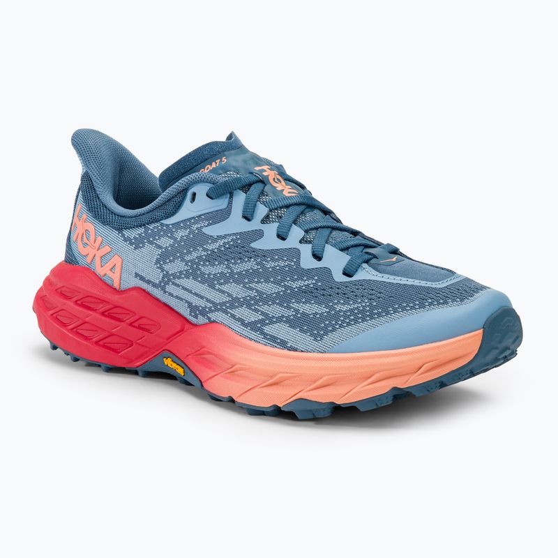 Laufschuhe Damen HOKA Speedgoat 5 real teal/papaya