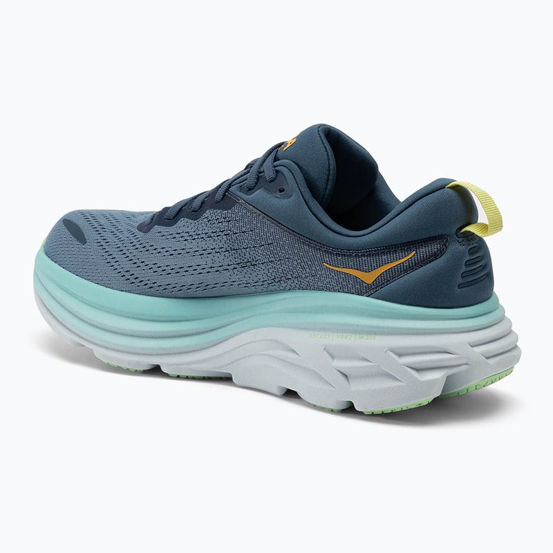 HOKA Bondi 8 real teal/shadow Herren Laufschuhe 3