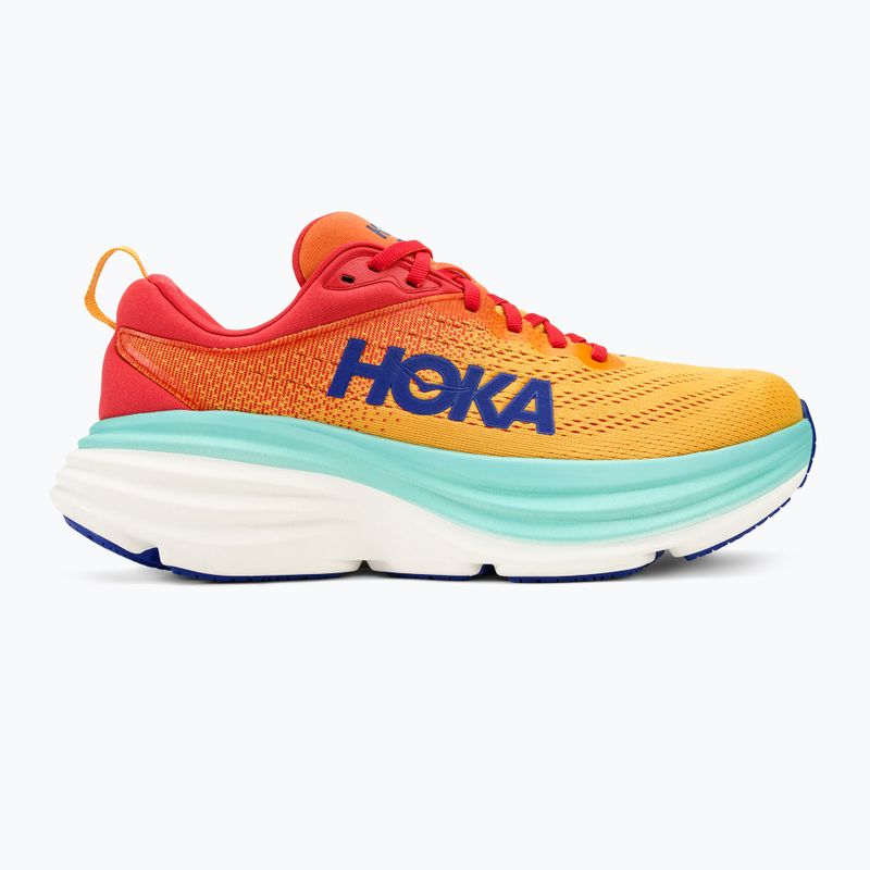 HOKA Bondi 8 Herren Laufschuhe cerise/cloudless 2