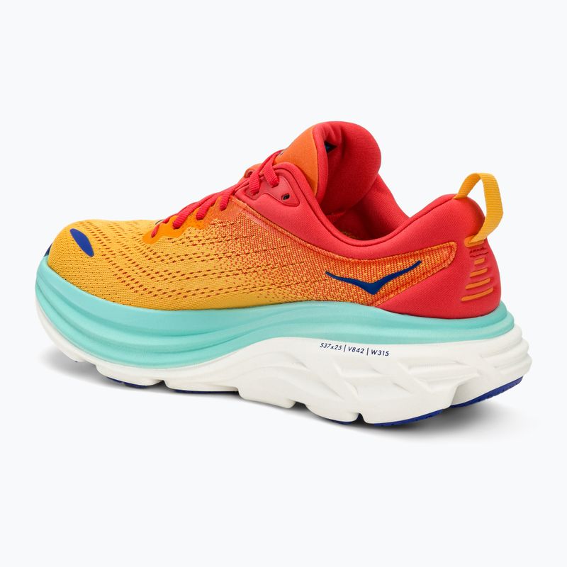 HOKA Bondi 8 Herren Laufschuhe cerise/cloudless 3