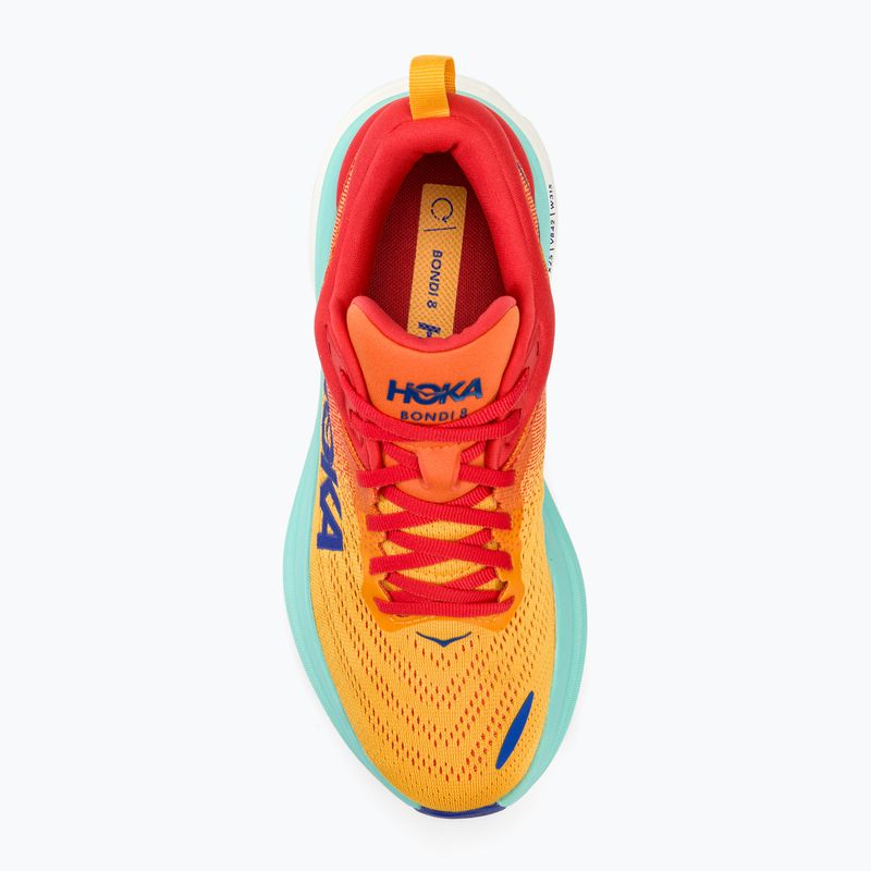 HOKA Bondi 8 Herren Laufschuhe cerise/cloudless 5