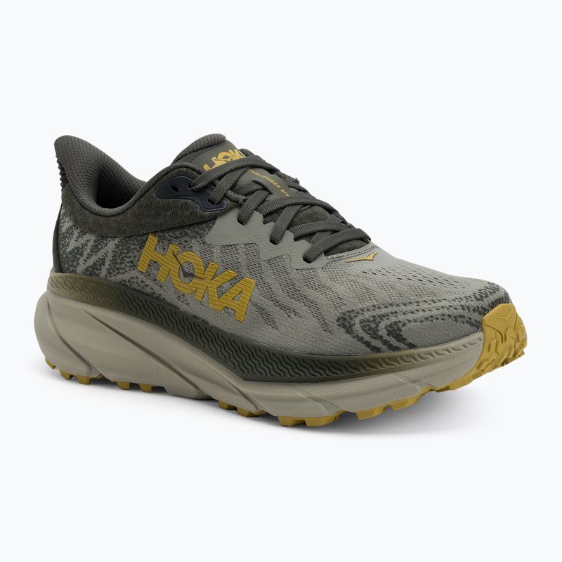 Herren Laufschuhe HOKA Challenger ATR 7 Wide außen olive haze/forest cover