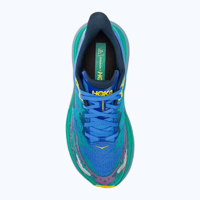 Herren Laufschuhe HOKA Stinson 7 virtual blau/tech grün 5