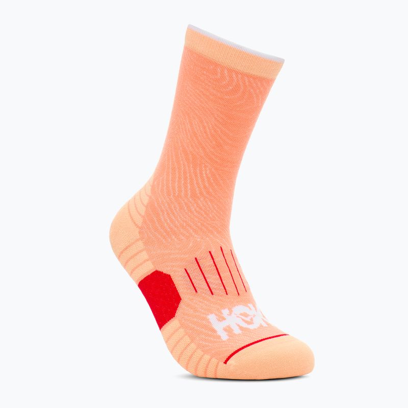 HOKA Crew Run Socke 3 Paar cerise/papaya/aura Laufsocken 3