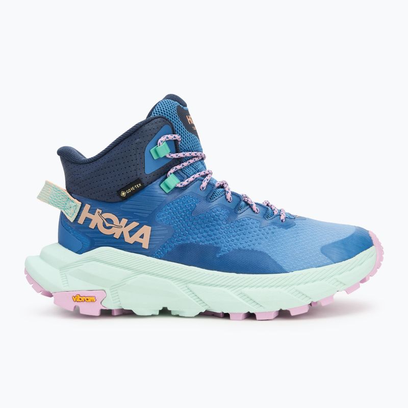 Wanderschuhe HOKA Trail Code GTX foggy night/aqua breeze 2