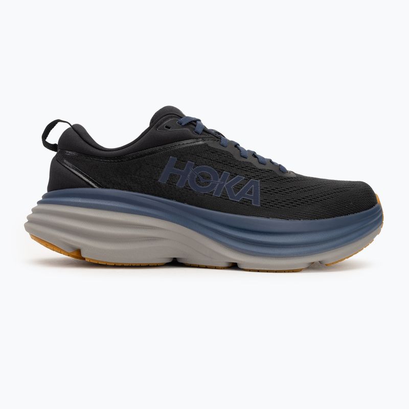 Herren Laufschuhe HOKA Bondi 8 schwarz/ironore 2