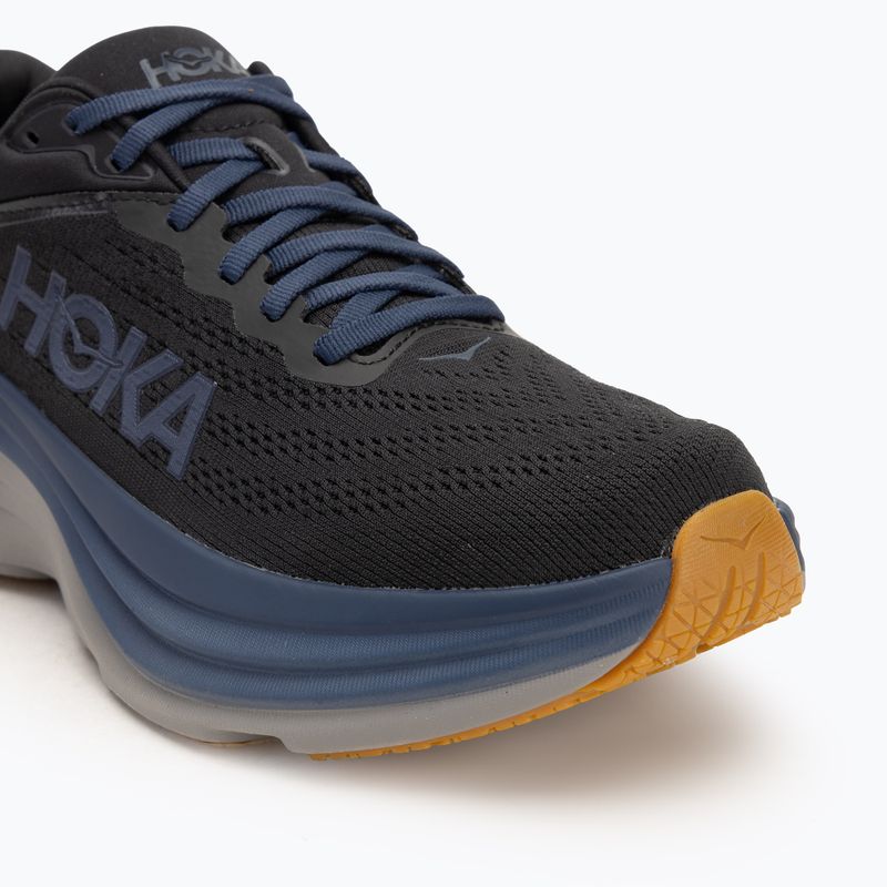 Herren Laufschuhe HOKA Bondi 8 schwarz/ironore 7