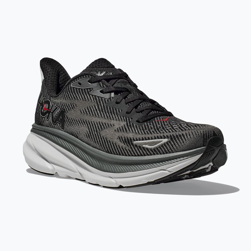 Herren Laufschuhe HOKA Clifton 9 schwarz/outer orbit
